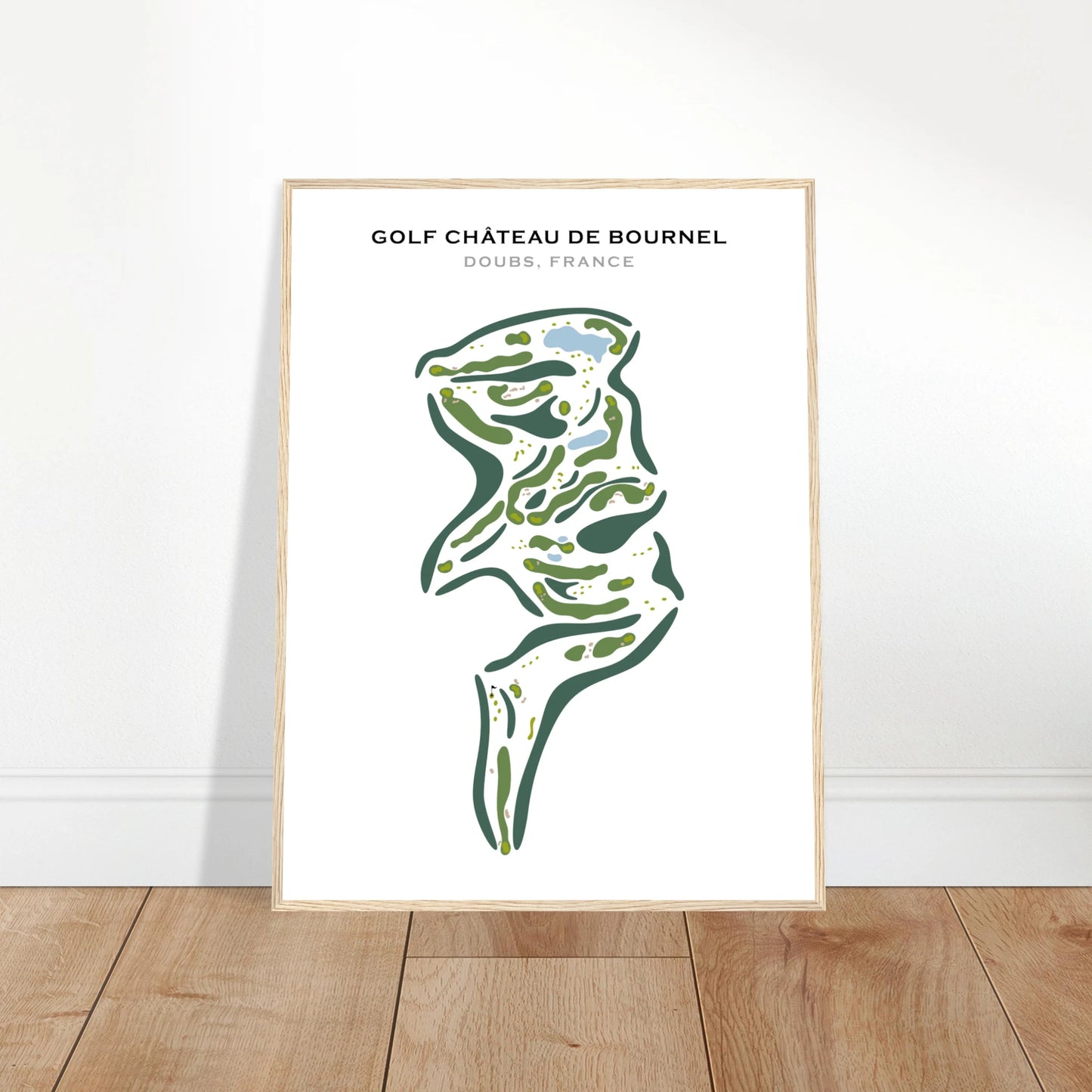 Poster du Golf Château de Bournel - Cadre bois