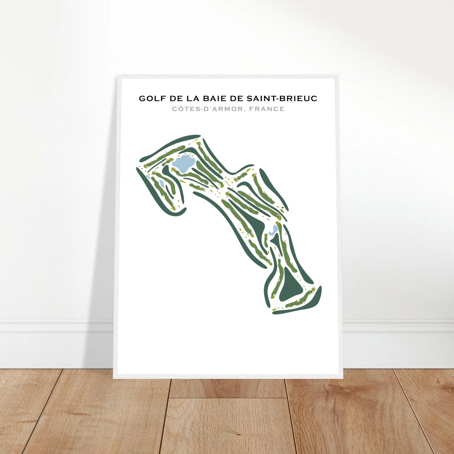 Poster Golf de la Baie de Saint-Brieuc - Cadre blanc