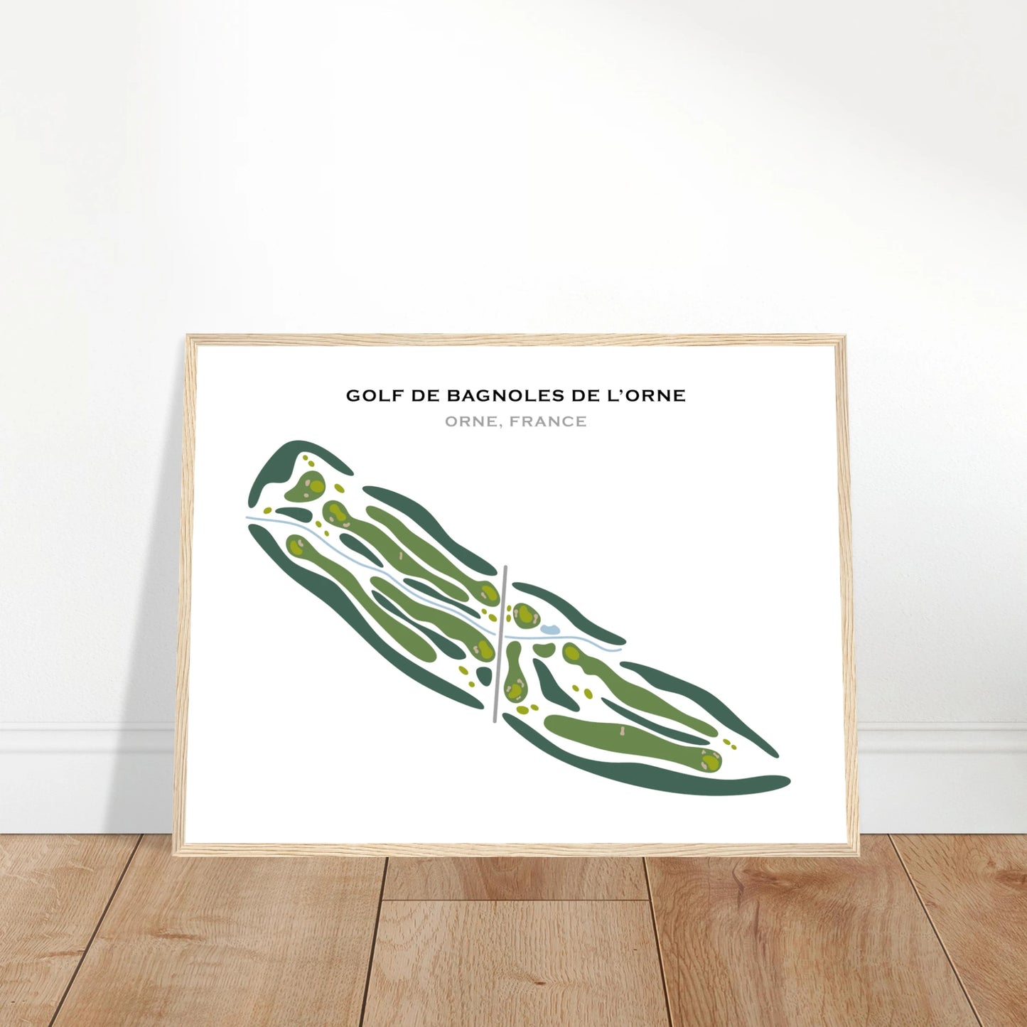 Poster golf Bagnoles de l'orne - cadre bois