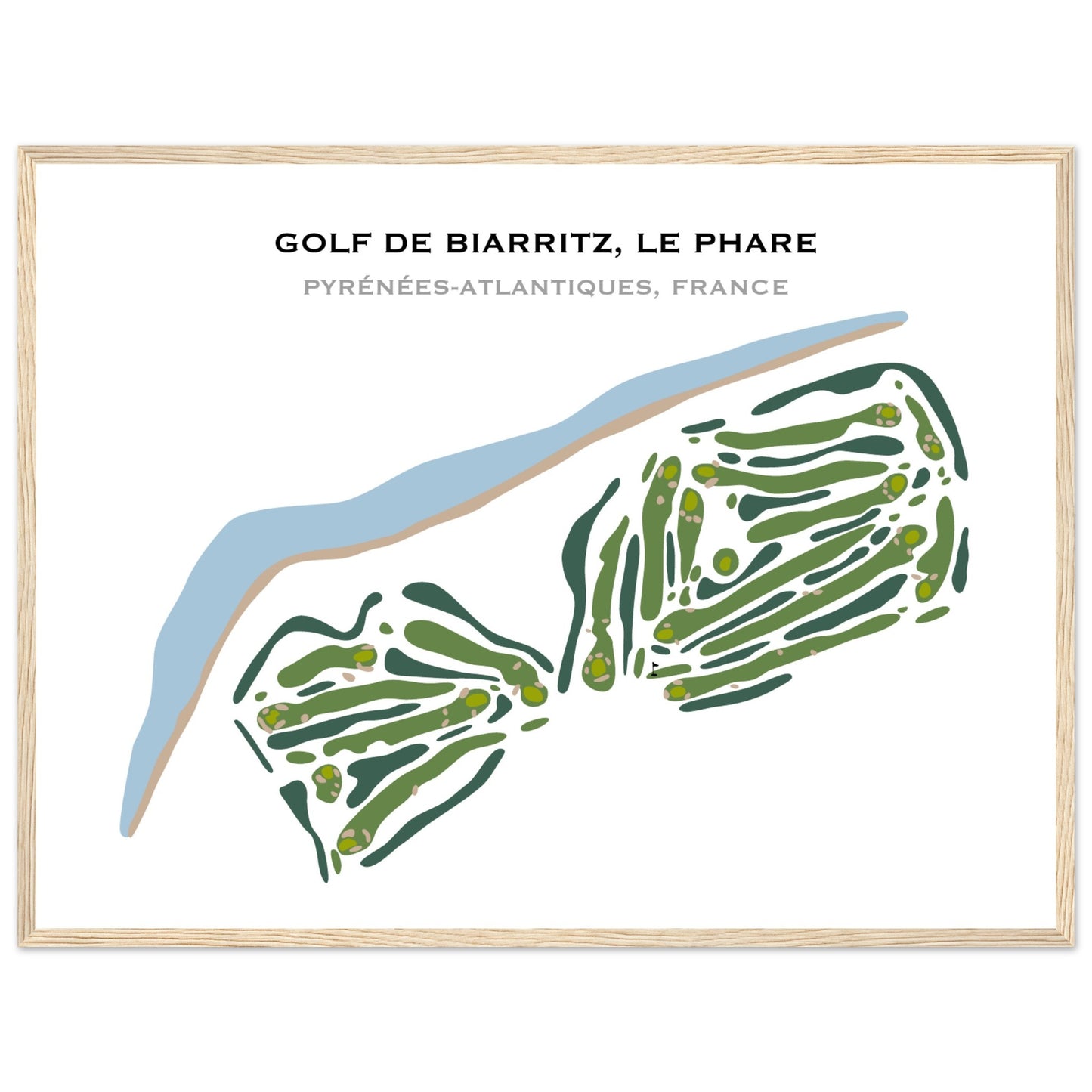 Poster Golf Biarritz Le Phare