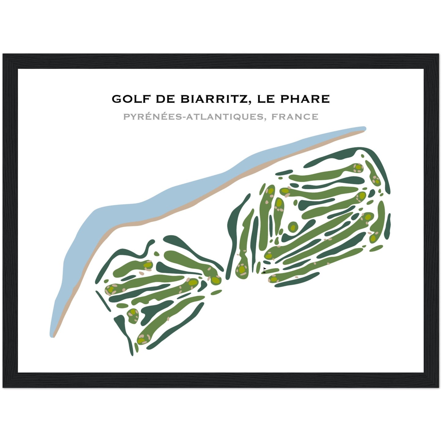 Poster Golf Biarritz Le Phare