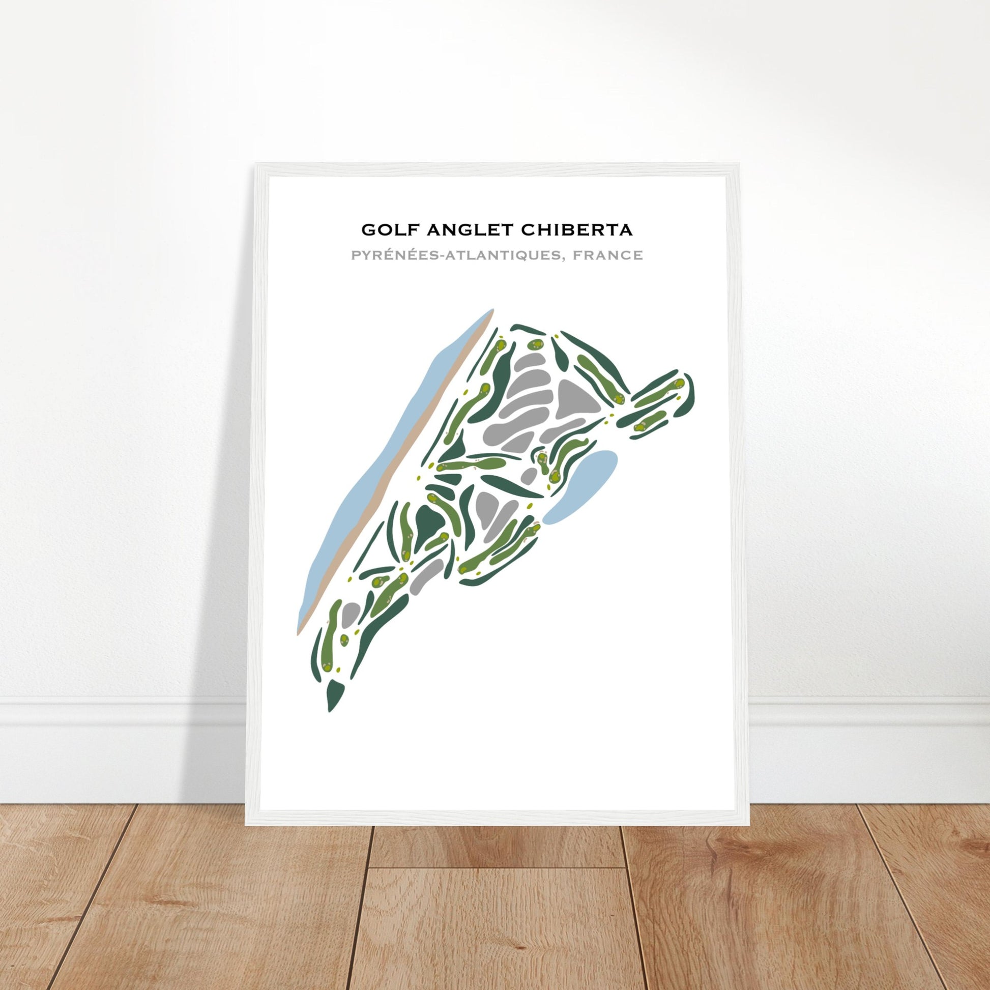 Poster Golf Chiberta blanc