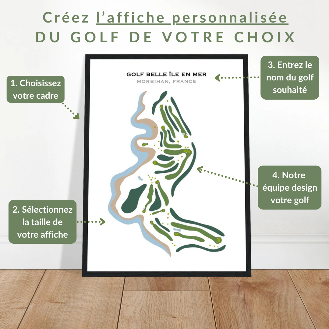 Affiche Golf Personnalisée